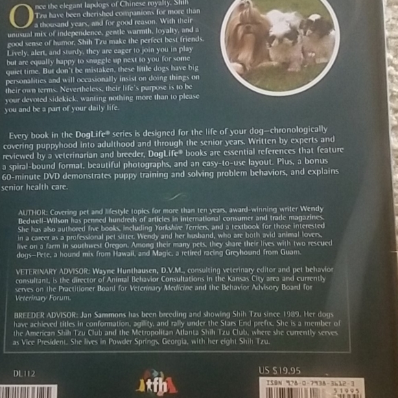 Shih Tzu Dog Life Care Book - Picture 2 of 3